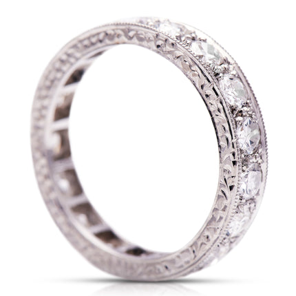 Art Deco, Platinum, Diamond Eternity Ring