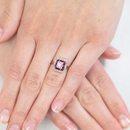 Antique_Vintage_Art_Deco_Ruby_Diamond_Ring Art Deco, French, 18ct Gold, Diamond and Ruby Ring | Vintage Engagement Rings | Antique Engagement Ring | Antique Rings | Vintage Rings  Ruby rings. Ruby ring. Ruby and diamond rings. Ruby engagement ring. Ruby engagement rings.Ruby and diamond engagement ring. Ruby and diamond engagement rings. Platinum Ruby ring. Antique Ruby ring.