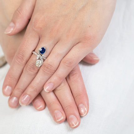 Vintage_Art Nouveau_Engagement_Ring