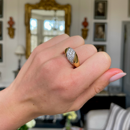 A Stunning Asprey Diamond Band, 18ct Yellow Gold