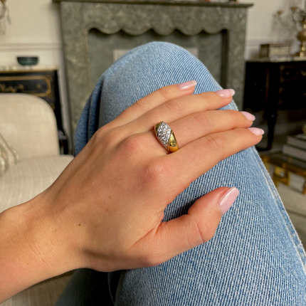 A Stunning Asprey Diamond Band, 18ct Yellow Gold