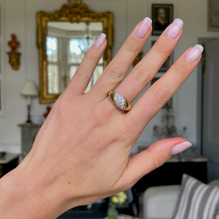 A Stunning Asprey Diamond Band, 18ct Yellow Gold