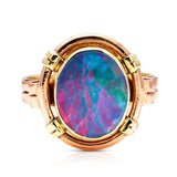 Black-Opal-Rose-Yellow-Gold-1920s-Antique-Art-Deco-Opalescent-Kaleidoscope-Ring-Band
