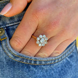 Edwardian | diamond daisy cluster ring