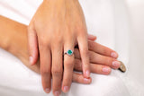 Edwardian, Platinum, Colombian Emerald and Diamond Ring