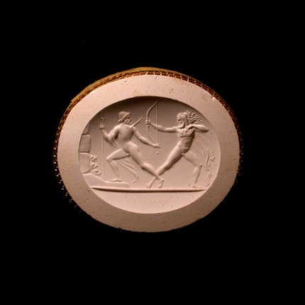 A Poniatowski Gem, 18th Century, Amethyst Intaglio Ring, Cartier
