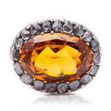 Georgian-citrine-diamond-ring-antique-jewellery-jewelry