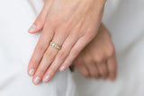 Georgian, gold, chrysoberyl five-stone ring