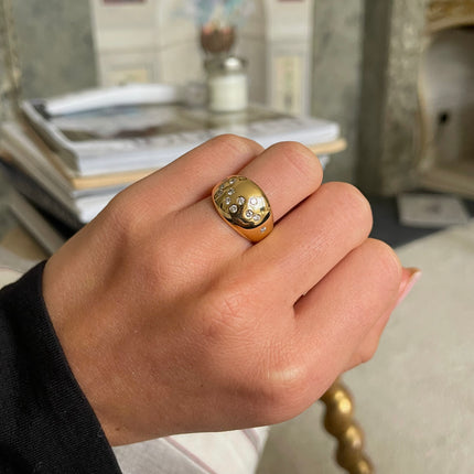 Vintage | Diamond Constellation Ring, Yellow Gold