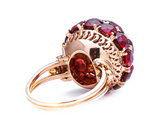 Antique_Rings | Vintage_rings | Antique Engagement Rings | Antique Ring Boutique | Vintage Engagement Rings | Antique Engagement Rings | Antique Jewellery company | Vintage Jewellery Mid Century, 1950s, 18ct Rose Gold, Garnet Cluster Ring