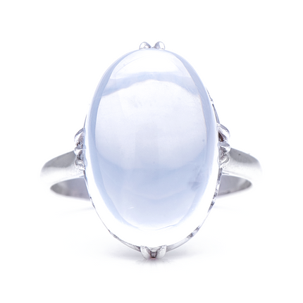 Antique_Rings | Vintage_rings | Antique Engagement Rings | Antique Ring Boutique | Vintage Engagement Rings | Antique Engagement Rings | Antique Jewellery company | Vintage Jewellery Mid Century, 1950’s, 18ct White Gold, Moonstone Ring