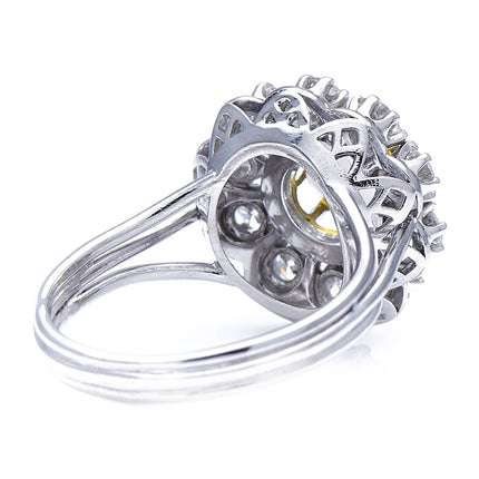 Platinum, Chrysoberyl and Diamond Cluster Ring