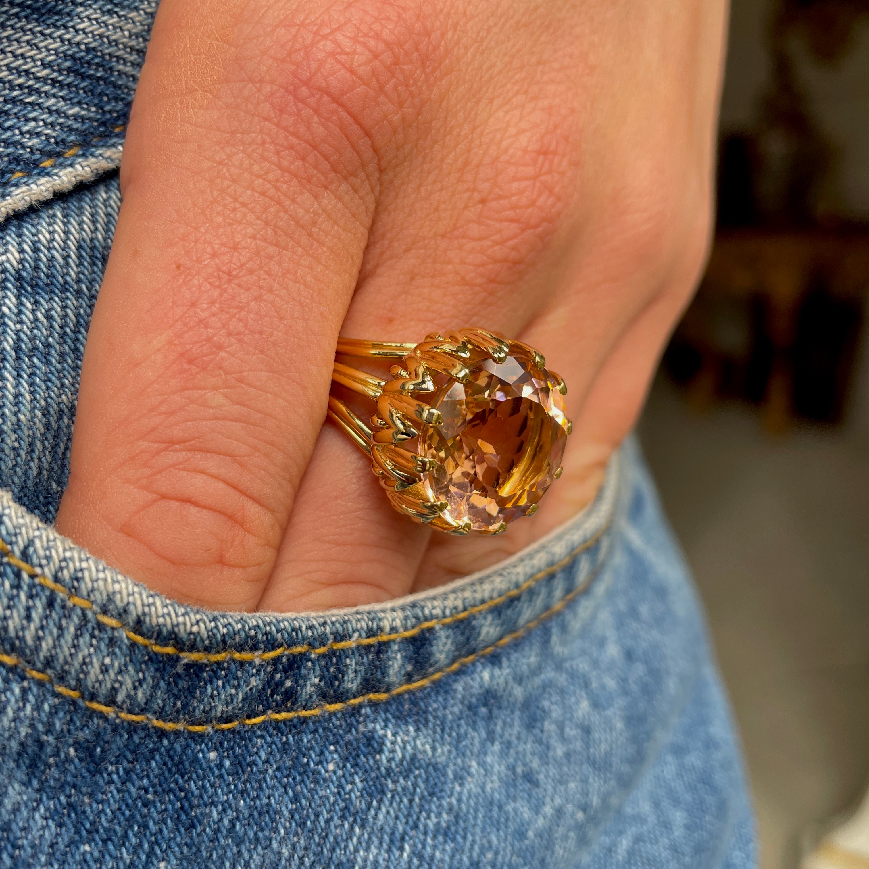 Tiffany and co morganite ring Clearance