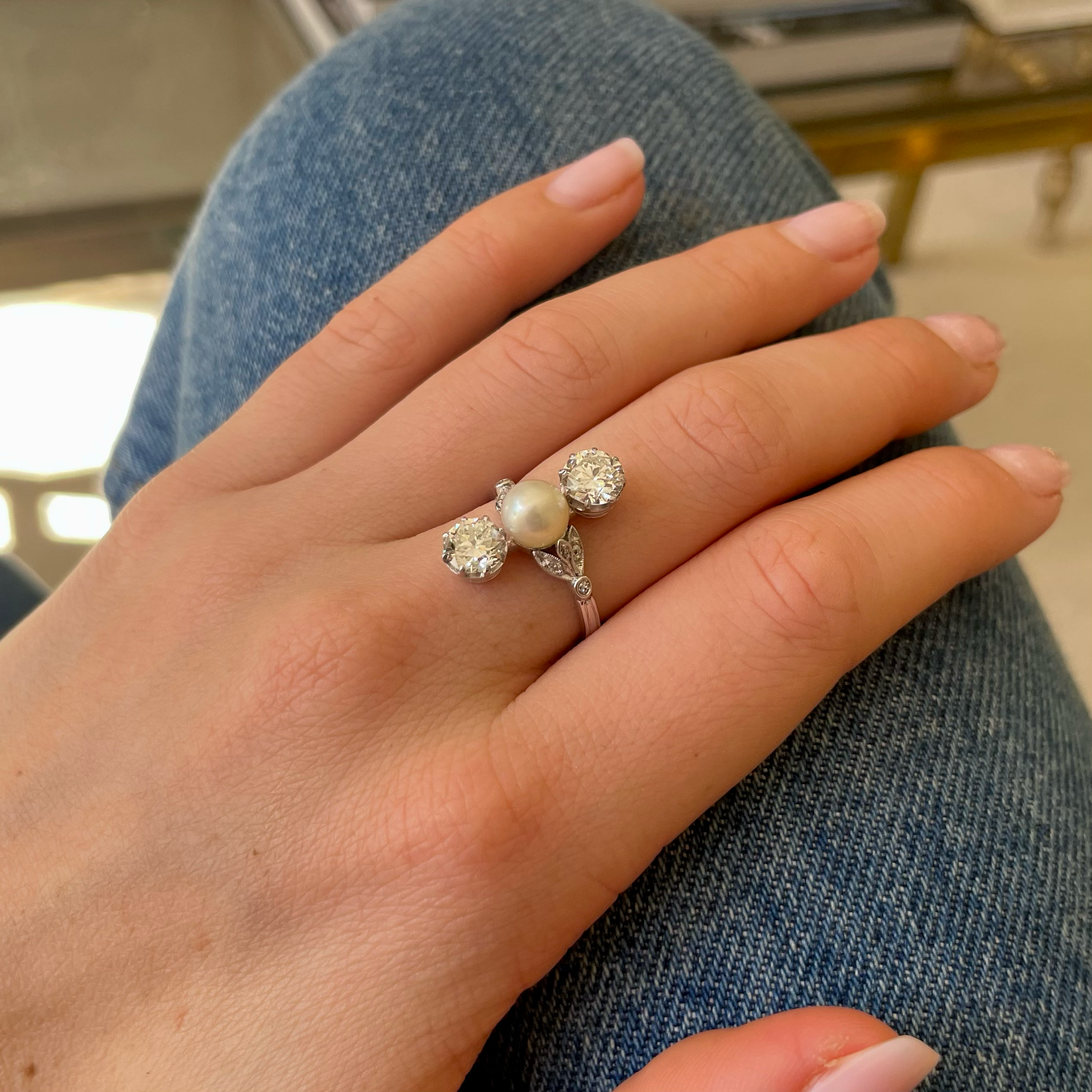 Certified Pearl Ring (मोती अंगूठी) | Buy Saccha Moti Ring