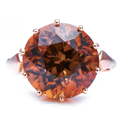 Art Deco, Natural 15ct Zircon Ring