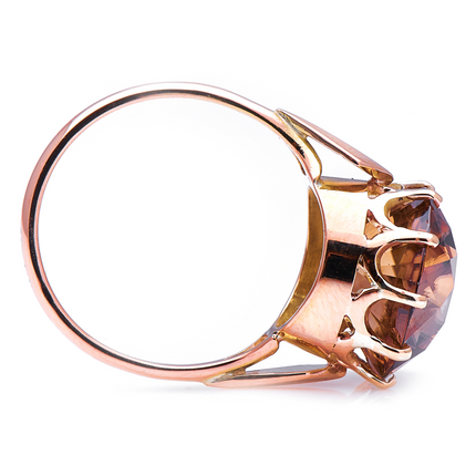 Art Deco, Natural 15ct Zircon Ring