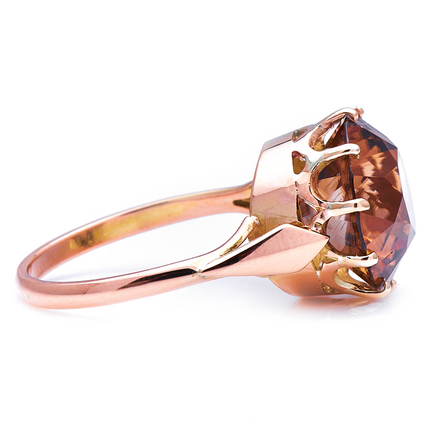 Art Deco, Natural 15ct Zircon Ring