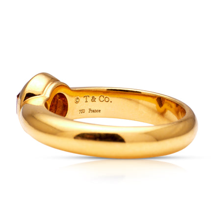 Vintage | A Stylish Citrine Ring, 18ct Yellow Gold, Tiffany & Co.