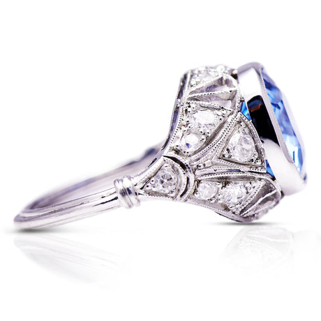 Belle Époque | platinum, sapphire & diamond ring