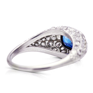 Art_ Deco_Ring | Platinum_Ring | Sapphire_Ring | Art_ Deco | Platinum | Sapphire_and_Diamond_Ring | Vintage Engagement Rings | Antique Engagement Ring | Antique Rings | Vintage Rings Sapphire rings. Sapphire ring. Sapphire and diamond rings. Sapphire engagement ring. Sapphire engagement rings. Sapphire and diamond engagement ring. Sapphire and diamond engagement rings. Platinum sapphire ring.