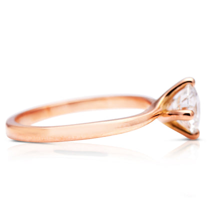 Vintage | 18ct Rose Gold, Diamond Engagement Ring