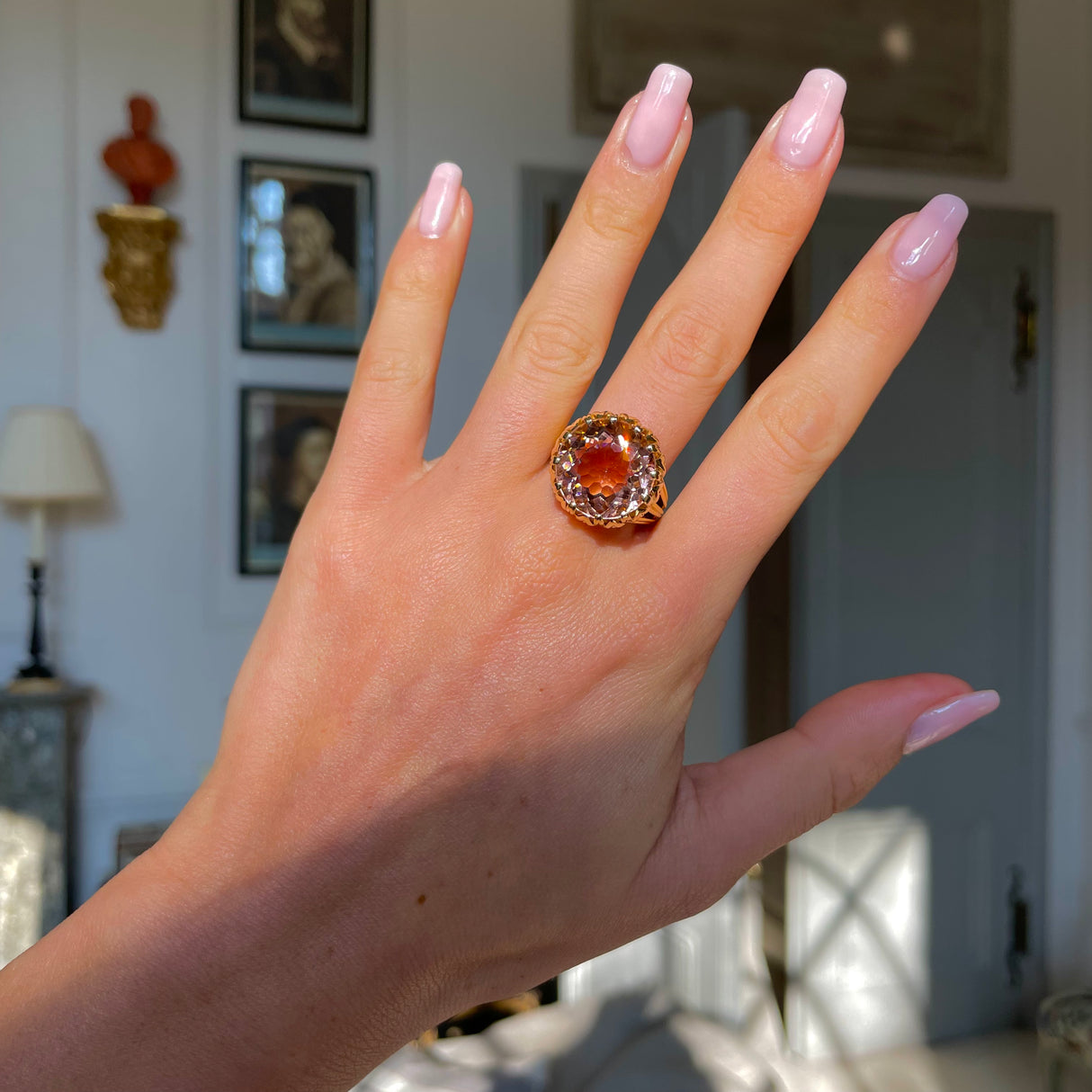 Tiffany Co An Incredible Morganite Ring Set in 18ct Rose Gold