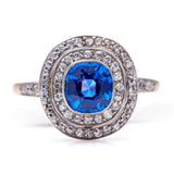 Belle-Époque-Montana-Sapphire-Diamond-Cluster-Ring-Antique-Jewelery