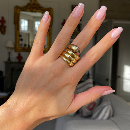 A Spectacular Victorian Snake Ring, 18ct Yellow Gold