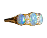 Victorian, 18ct Gold, Opal and Diamond Ring Antique Ring Boutique | Untreated Gemstone Rings | Antique Rings | Antique Jewellery Company |  | Art Deco | Vintage Jewelry | Antique Engagement Rings | Art Deco Rings | Antique Rings | Antique Jewellery Company | Antique Jewelry | Vintage Jewellery