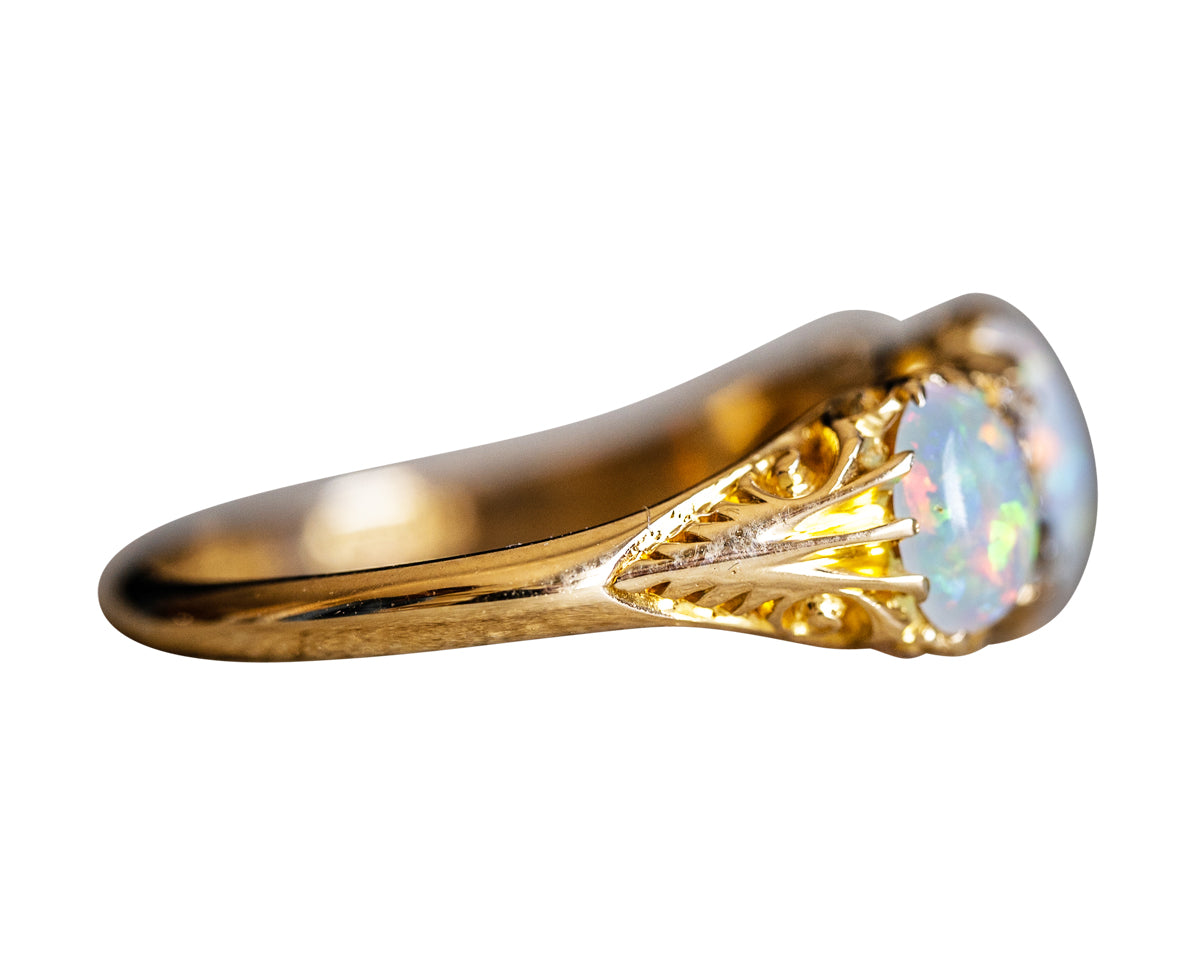 Victorian, 18ct Gold, Opal and Diamond Ring Antique Ring Boutique | Untreated Gemstone Rings | Antique Rings | Antique Jewellery Company |  | Art Deco | Vintage Jewelry | Antique Engagement Rings | Art Deco Rings | Antique Rings | Antique Jewellery Company | Antique Jewelry | Vintage Jewellery