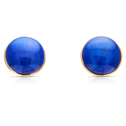 Vintage-Jewellery-Earrings-Lapis-Lazuli-Pyrite-18-Carat-Gold-Antique