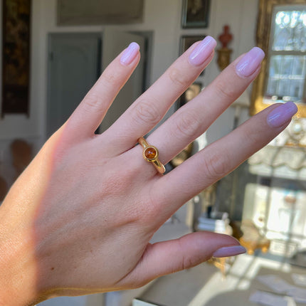 Vintage | A Stylish Citrine Ring, 18ct Yellow Gold, Tiffany & Co.