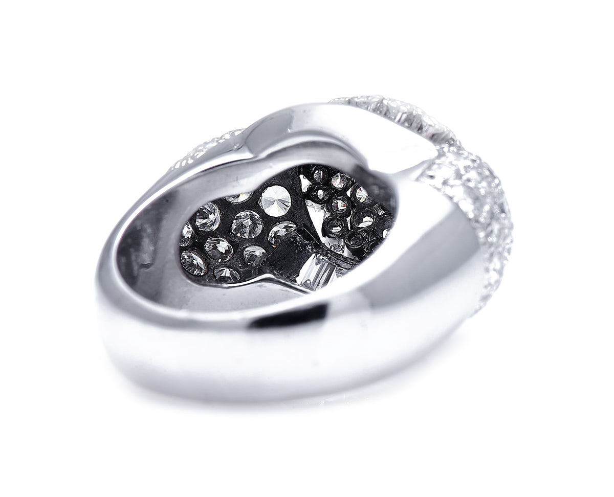Vintage, 18ct White Gold, Large Diamond Ring  |Antique Ring Boutique | Sustainable Antique Rings | Rare Antique Rings | Bespoke Untreated Vintage Antique Rings | An Antique Jewellery Company 