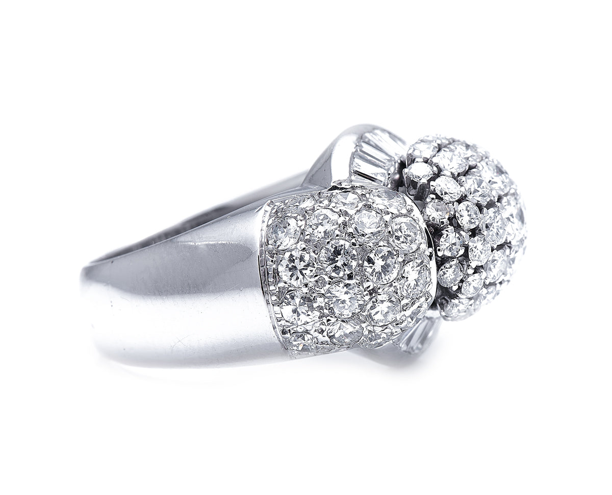Vintage, 18ct White Gold, Large Diamond Ring  |Antique Ring Boutique | Sustainable Antique Rings | Rare Antique Rings | Bespoke Untreated Vintage Antique Rings | An Antique Jewellery Company 