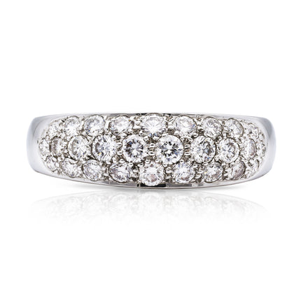 Vintage-Diamond-Engagement-Band-Ring-Jewellery-Antique-White-Gold