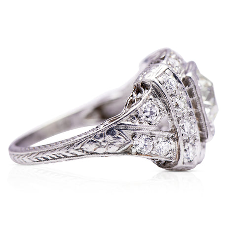 1920's Art Deco, diamond engagement ring