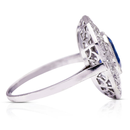 Vintage_Rings_Art_Deco | Art_Deco | Platinum_Burmese_Sapphire | Diamond_Ring | Vintage_Engagement_Rings | Antique_Engagement_Ring | Antique_Rings | Vintage_Rings_Sapphire_rings | Sapphire_ring | Sapphire_and_diamond_rings | Sapphire_engagement_ring. Sapphire engagement rings. Sapphire and diamond engagement ring. Sapphire and diamond engagement rings. Platinum sapphire ring. Antique sapphire ring. Antique sapphire rings. Vintage sapphire rings. 