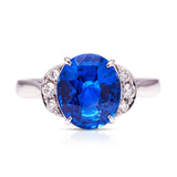 Ceylon-Sapphire-Oval-Diamond-Platinum-3ct-Engagement-Vintage-Band-Wedding