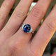 Engagement | 3ct Oval Sapphire and Diamond Ring, Platinum