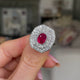 Art Deco, platinum, ruby & diamond ring