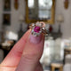 Belle Époque, 18ct gold, pink sapphire and diamond fancy cluster ring