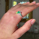 Art Deco, platinum, emerald and diamond ring