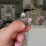 A rare design | Art Deco, 1920s natural pearl ring