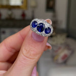 Antique | Art Deco, sapphire & diamond ring