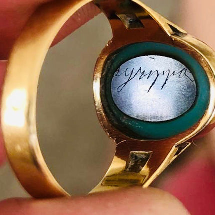 Georgian, 18ct Gold, French, Carved Intaglio Ring
