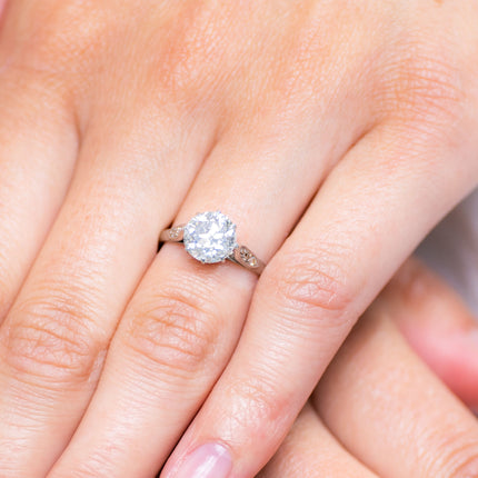 Antique Engagement Rings | Antique Ring Boutique | Vintage Engagement Rings | Antique Engagement Rings | Antique Jewellery company | Vintage Jewellery | Art Deco, Platinum, Diamond Engagement Ring